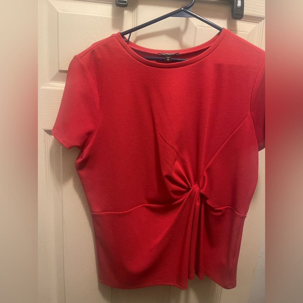 Red blouse